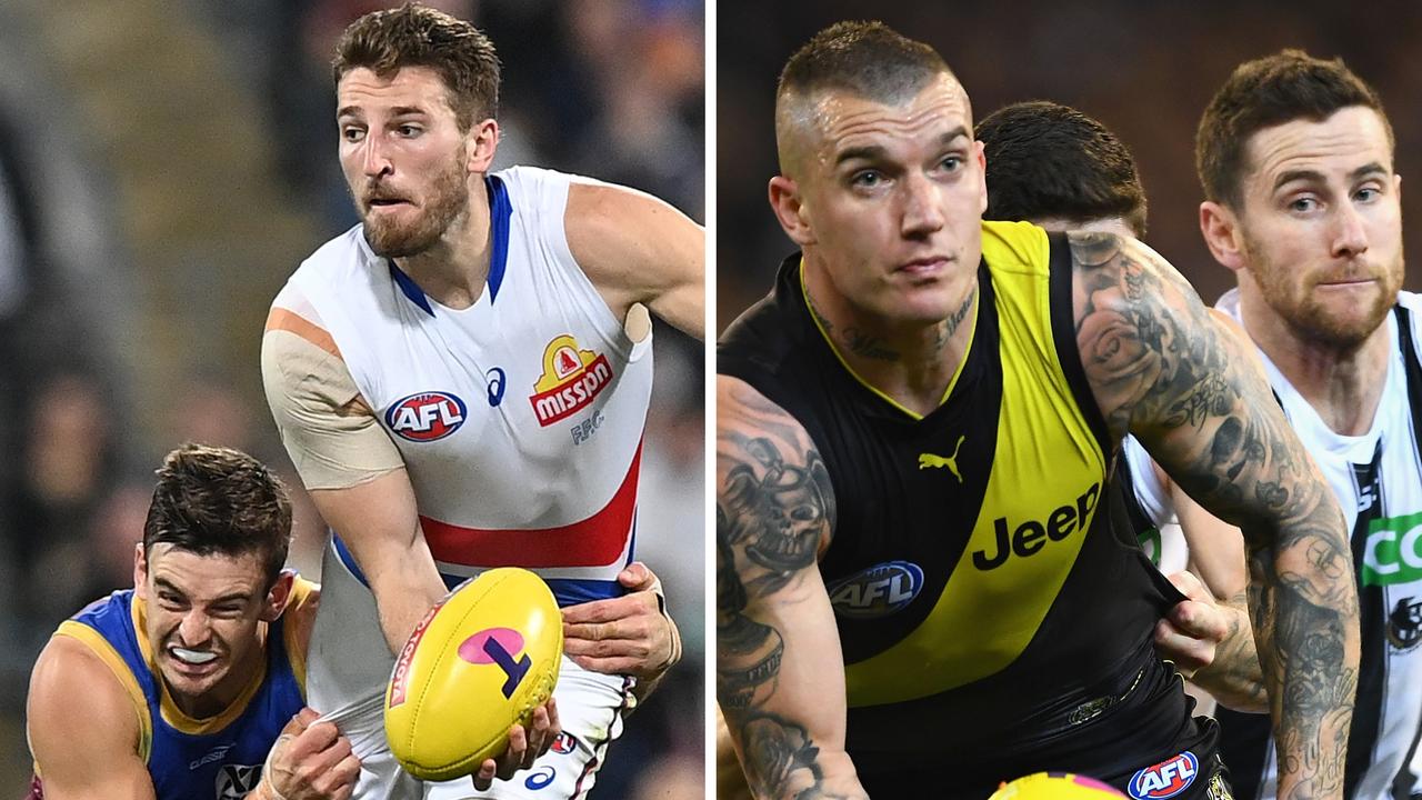Marcus Bontempelli's knee injury heading into the preliminary finals is reminiscent of Dustin Martin's knee concern in 2018.