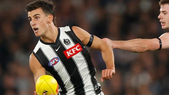 Nick Daicos had 27 disposals in his AFL debut. Picture: Getty Images