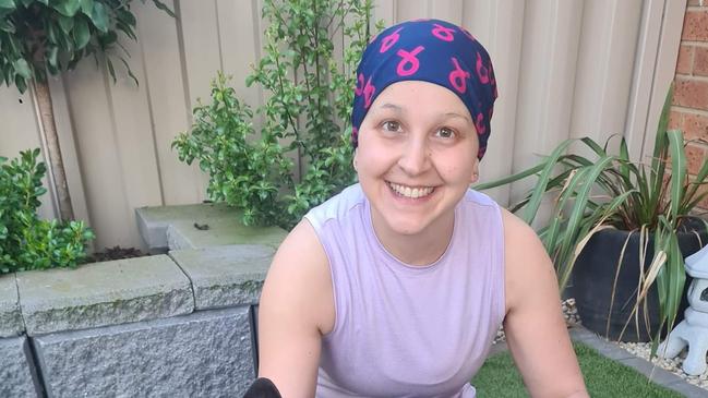 Breast cancer patient, Jessica Pugliese. Picture: Supplied