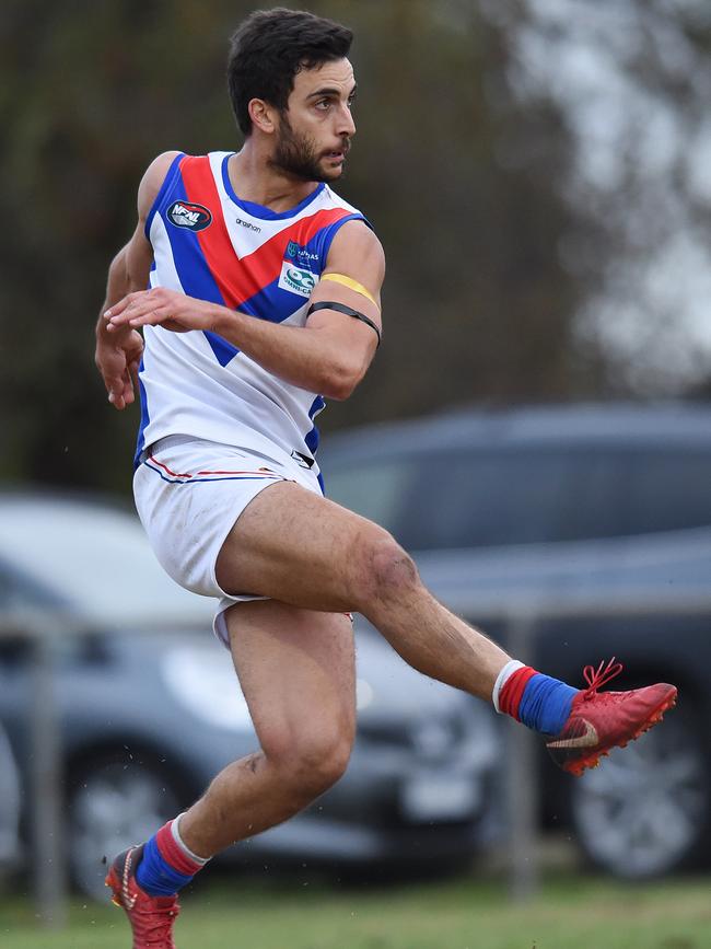 Nathan Valladares in action for West Preston-Lakeside. Picture: Josie Hayden