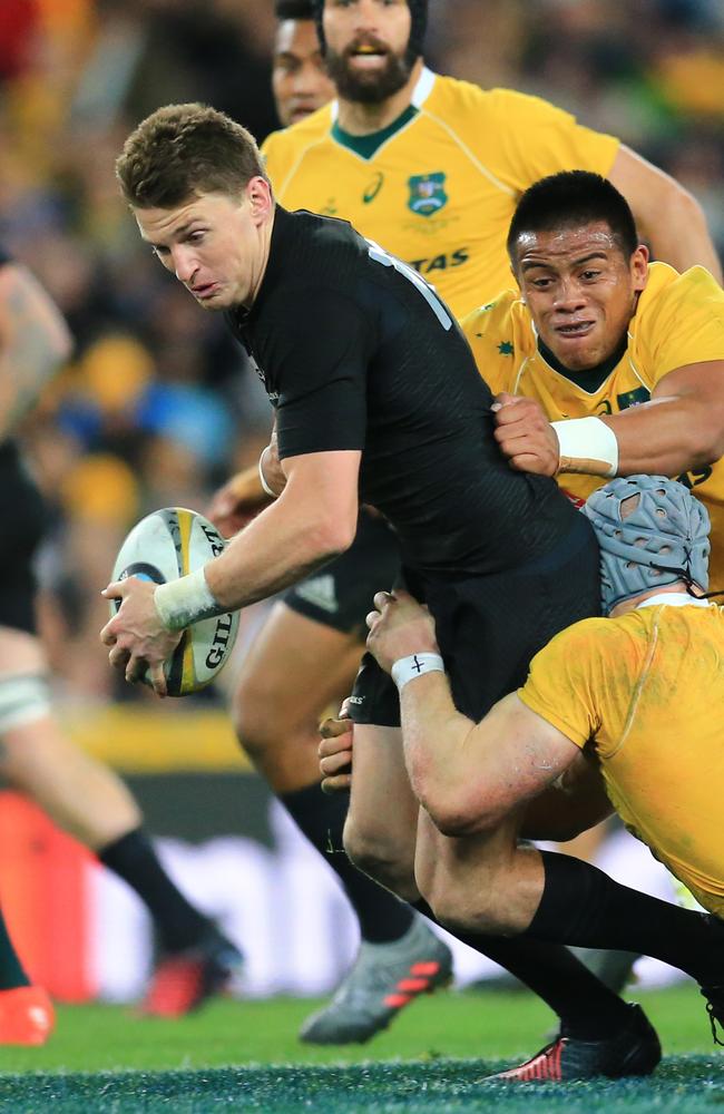 Beauden Barrett was too speedy for the Wallabies in Game 1. Picture: Mark Evans