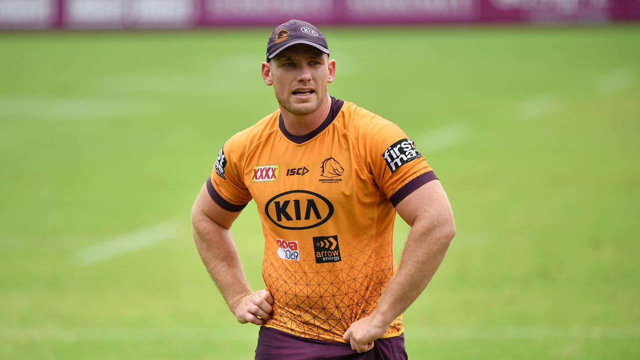 Matt Lodge is on the out with the Broncos. (AAP Image/Darren England).