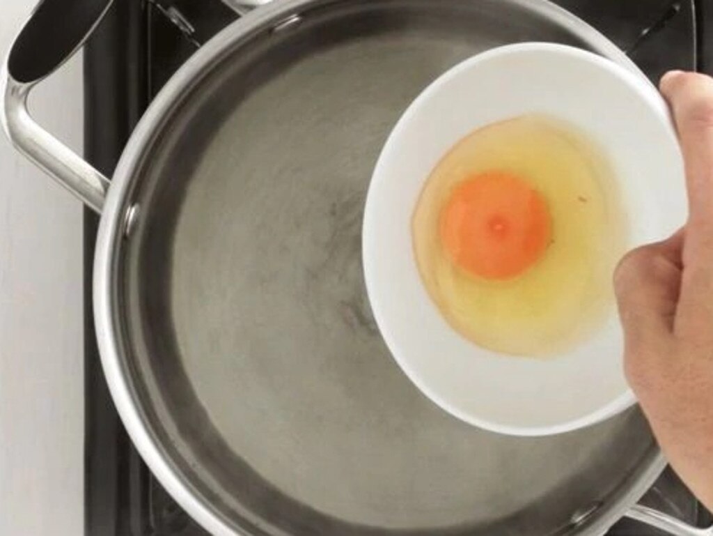 Poaching eggs for 2-3 minutes will create a semi-soft yolk.