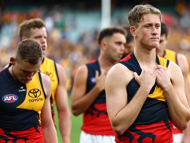 Adelaide’s finals hopes took a huge hit on Saturday. Picture: Getty Images