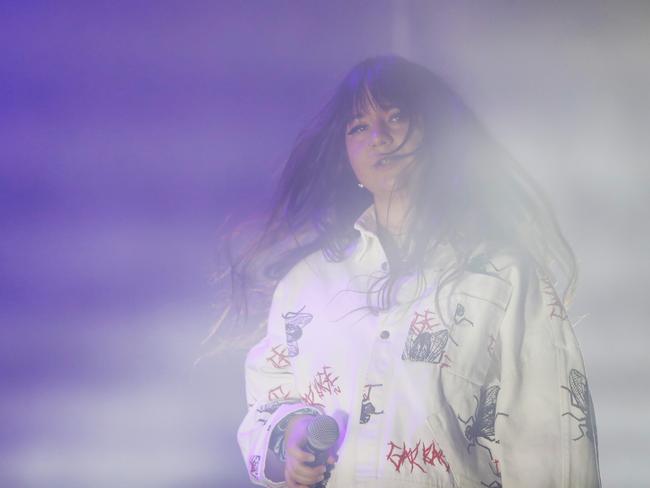 Mallrat plays at Dark Mofo's Night Mass at the Odeon Theatre. Picture: PATRICK GEE