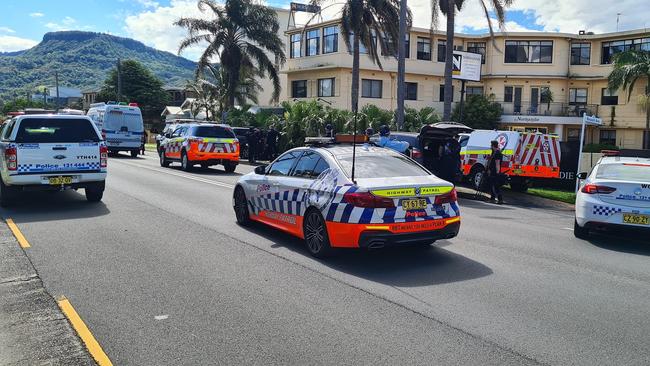 Police cordoned off the area during the siege.