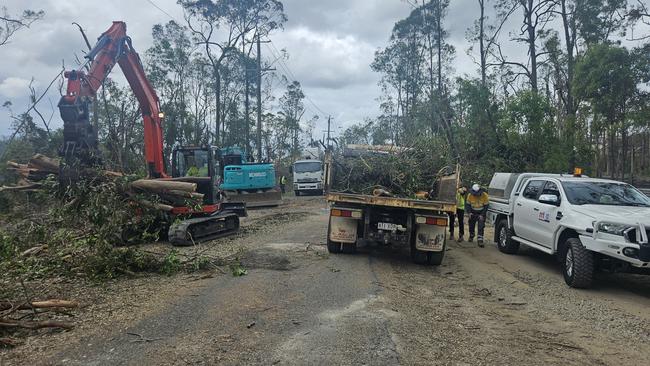 “Before" picture at Kriedeman Road, Upper Coomera, showing damage from the Christmas Day storm. Picture supplied by Rapid Relief Team Australia (RRT Australia)