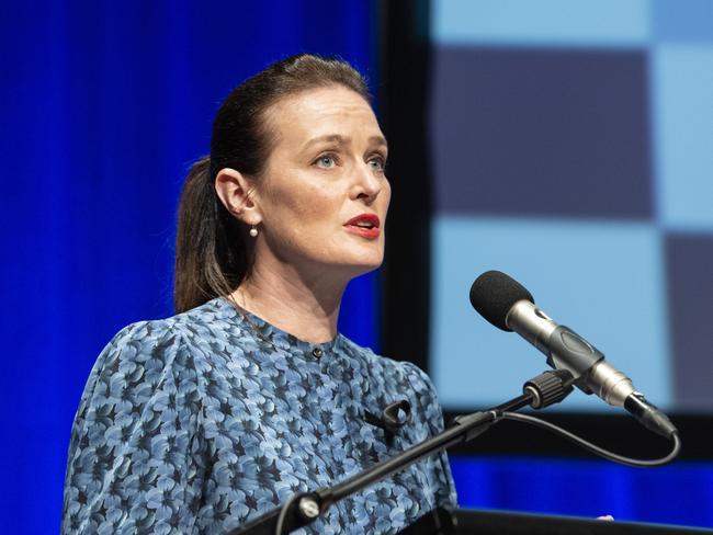 Youth Justice Minister Leanne Linard at the Toowoomba Community Safety Forum at Empire Theatres, Wednesday, February 15, 2023. Picture: Kevin Farmer