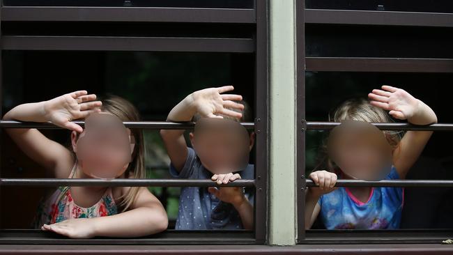 File photo: Kids wave from a carriage of the Kuranda train. PICTURE: BRENDAN RADKE