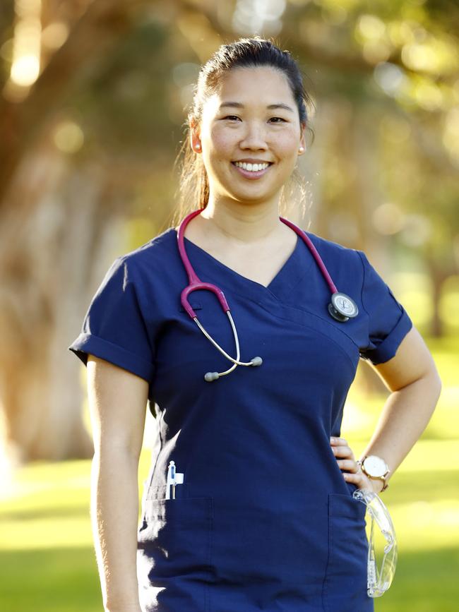 Millennial nurse Sophia Luperdi says the pandenmic has shown people the value of nurses. Picture: Sam Ruttyn