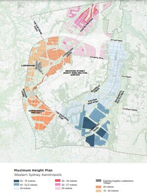 Building heights for the Aerotropolis.