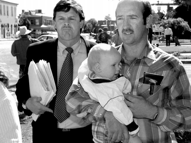 David Klingner leaves Melbourne court in November, 1994, after being found guilty of manslaughter of Joan Vollmer during exorcism the ceremony in January, 1993. 