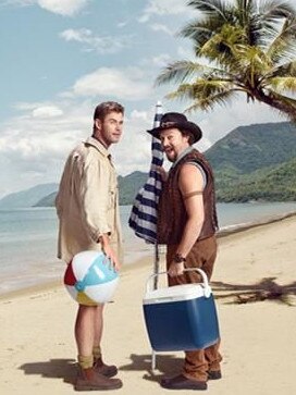 Chris Hemsworth and Danny McBride in the award-winning advertisement. Source: Twitter