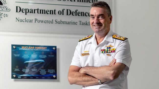 Chief of the Nuclear-Powered Submarine Taskforce, Vice-Admiral Jonathan Mead in Canberra. Picture: NCA NewsWire / Gary Ramage