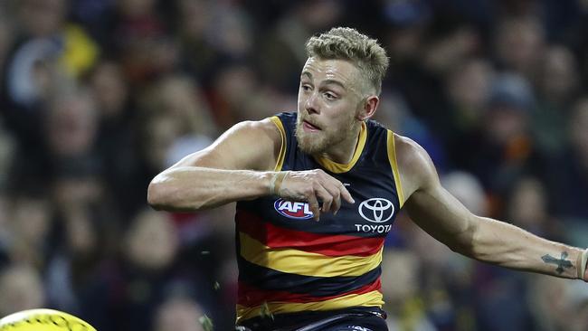 Hugh Greenwood in action for the Crows this season Picture SARAH REED