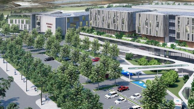 An artist’s impression of the new health and innovation precinct in Sydney’s southwest. Images: Supplied