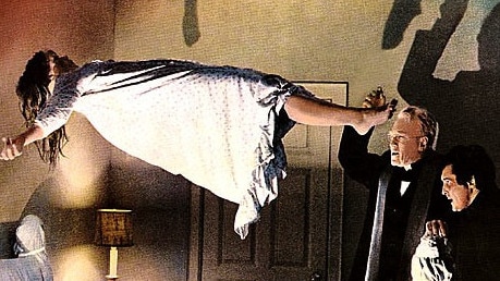 A levitation scene from The Exorcist, the ninth most successful film of all time.