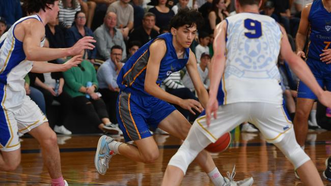 GPS First V basketball between Churchie and Nudgee. Saturday July 27, 2024. Picture, John Gass