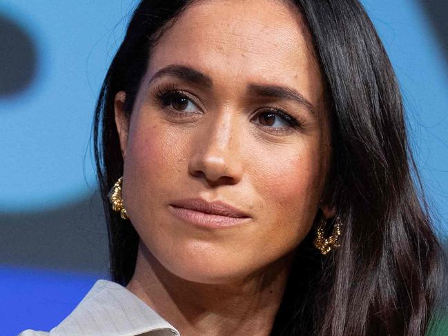 Britain's Meghan, Duchess of Sussex, attends the "Keynote: Breaking Barriers, Shaping Narratives: How Women Lead On and Off the Screen," during the SXSW 2024 Conference and Festivals at the Austin Convention Center on March 8, 2024, in Austin, Texas. (Photo by SUZANNE CORDEIRO / AFP)