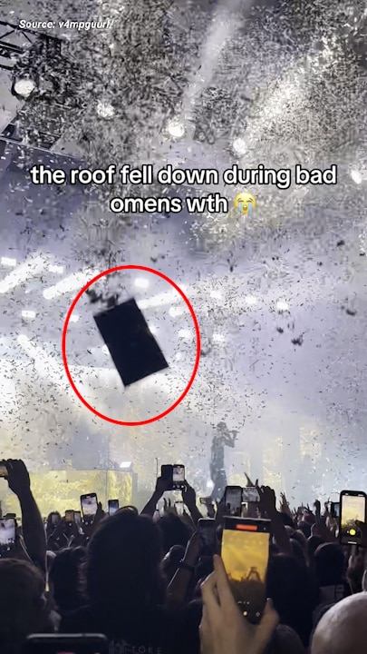 Festival Hall ceiling collapse during Bad Omens concert