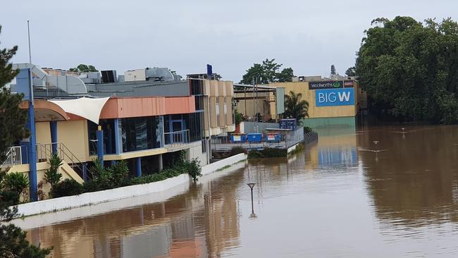 Kempsey’s CBD will have to be evacuated. Picture: Nine News