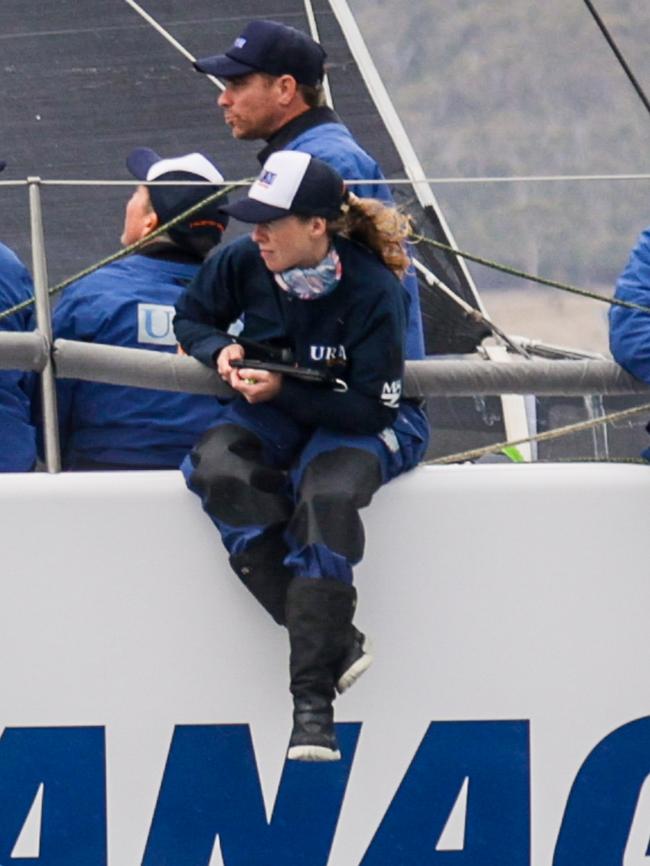 Alice Parker aboard URM in the Sydney to Hobart. Picture:CYCA/Salty Dingo