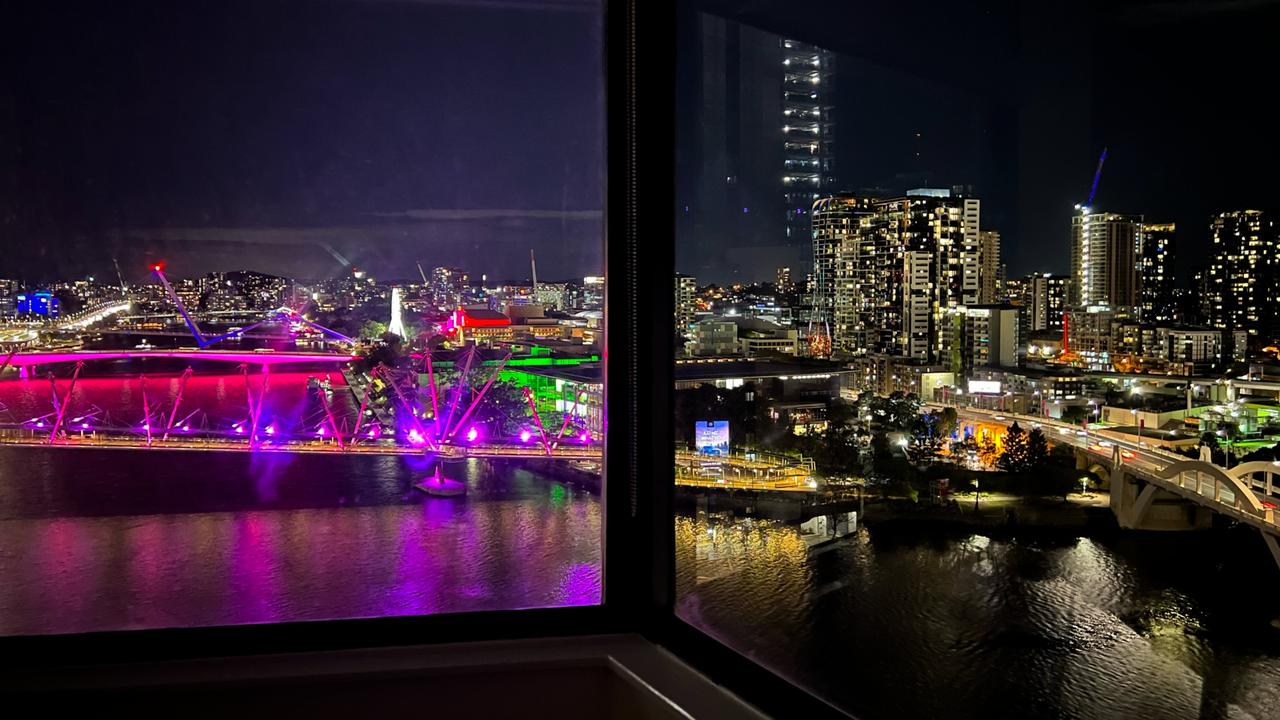 A view from a room on floor 15 at the Park Regis North Quay. Picture: news.com.au