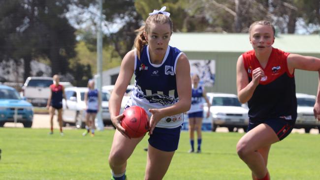 Angaston's Libby Fiebiger is a rising star of the BLGFA. Picture: Jack Hudson.