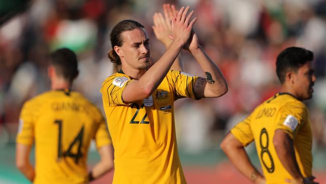 Jackson Irvine is still looking forward to taking on South America’s best players next year. Picture: Getty Images