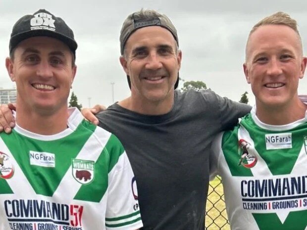 Jason Clark (right) will don the Wombats colours in the Souths Juniors competition in 2024. Picture: Coogee Randwick Wombats Rugby League Facebook