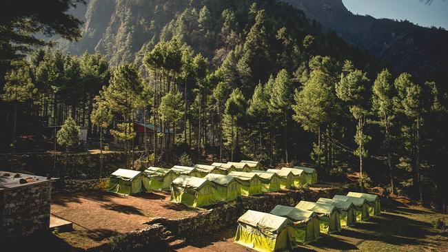 Monjo camp on the World Expeditions trek. Picture: Steve Madgwick