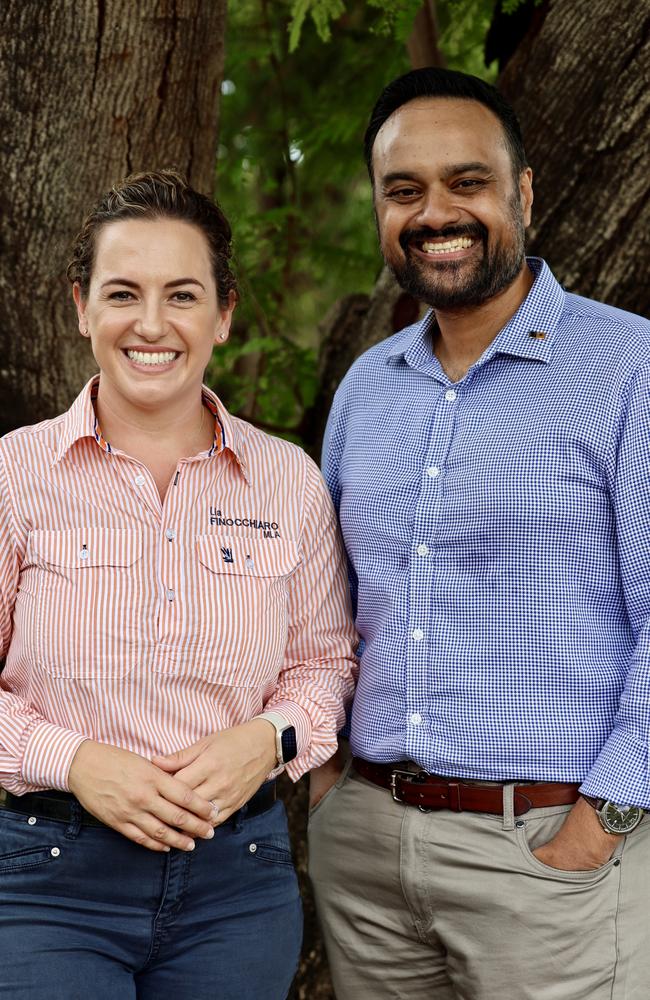 Dr Tanzil Rahman with CLP leader Lia Finocchiaro.