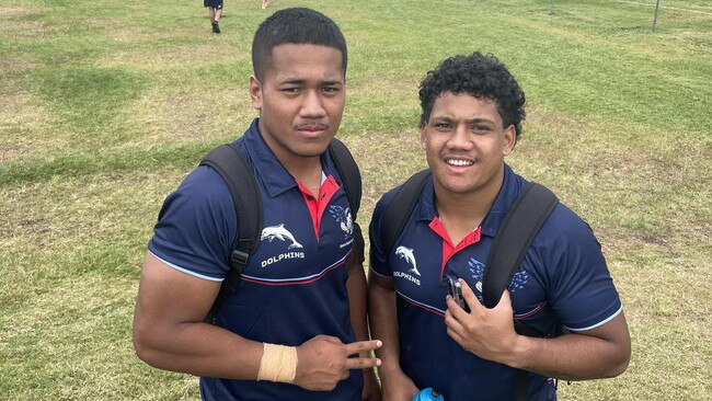 Loka Toia and John Fineanganofo of Redcliffe SHS.