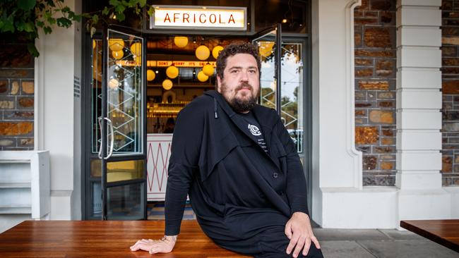 Duncan Welgemoed at his restaurant Africola in Adelaide. Picture: Matt Turner