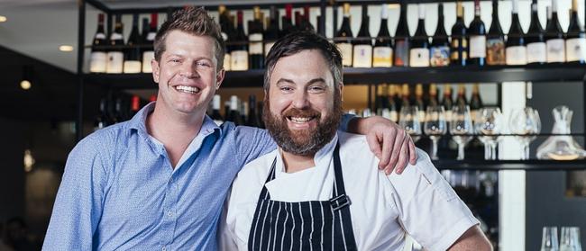 The team behind St Giles Wine Bar, Cellar and Pantry, owner Sean Cheshire and chef and business partner Sebastian McQuarrie.