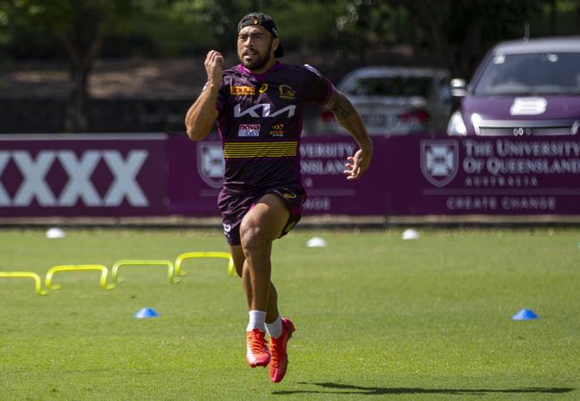 Jordan Pereira for the Broncos. Picture: Brisbane Broncos