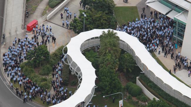 Sen-Const Leeding’s funeral was held at the Gold Coast Convention Centre at Broadbeach.