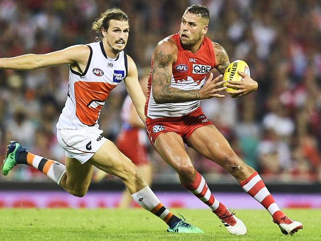 Lance Franklin can be even more dangerous up the field.