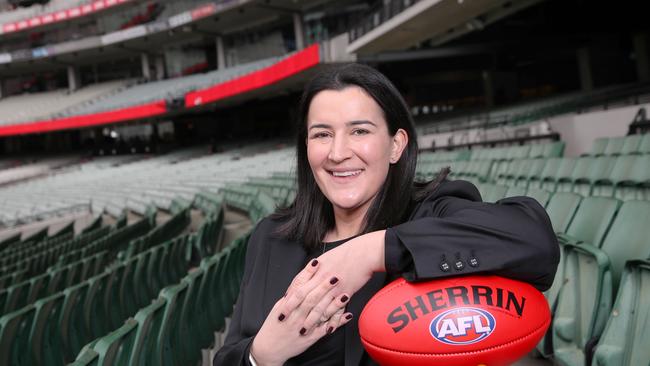 The AFL under football boss Laura Kane, will be desperate to prevent unintended consequences as a result of new rules. Picture: David Crosling