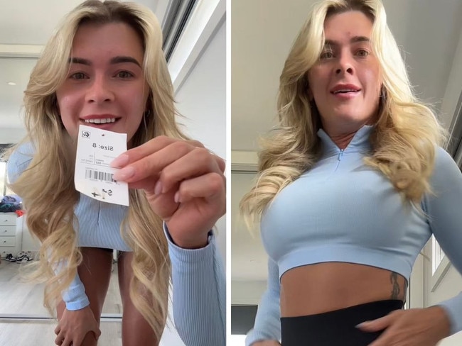 Influencer stuns with $29 Kmart outfit. Picture: TikTok/amymegna