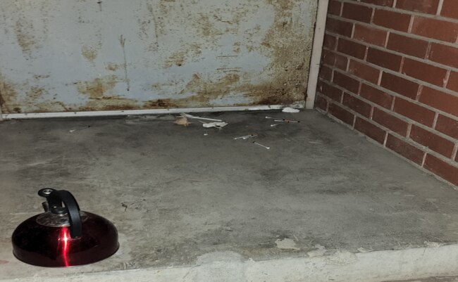 Syringes in Greenwood Lane were found by residents. Picture: Supplied