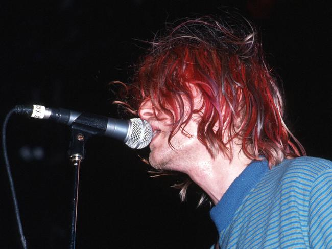 Kurt Cobain performing at the Big Day Out in 1992. Nirvana were the biggest band in the world at the time. Picture: Supplied