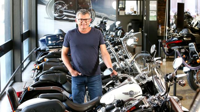 David Ahmet, managing director MotorCycle Holdings, in the Newstead showroom.