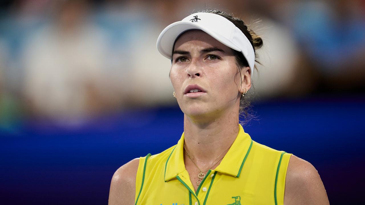 Ajla Tomljanovic faced a determined Angelique Kerber. (Photo by Brett Hemmings/Getty Images)