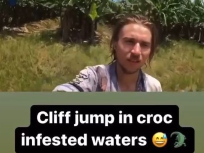 Instagrammer jumps into ‘croc infested’ river