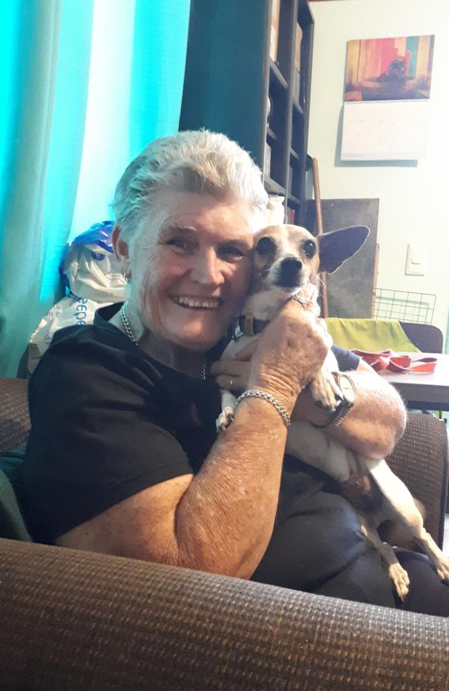 Patricia Pendergast with her new pooch Missy. Pic: Supplied