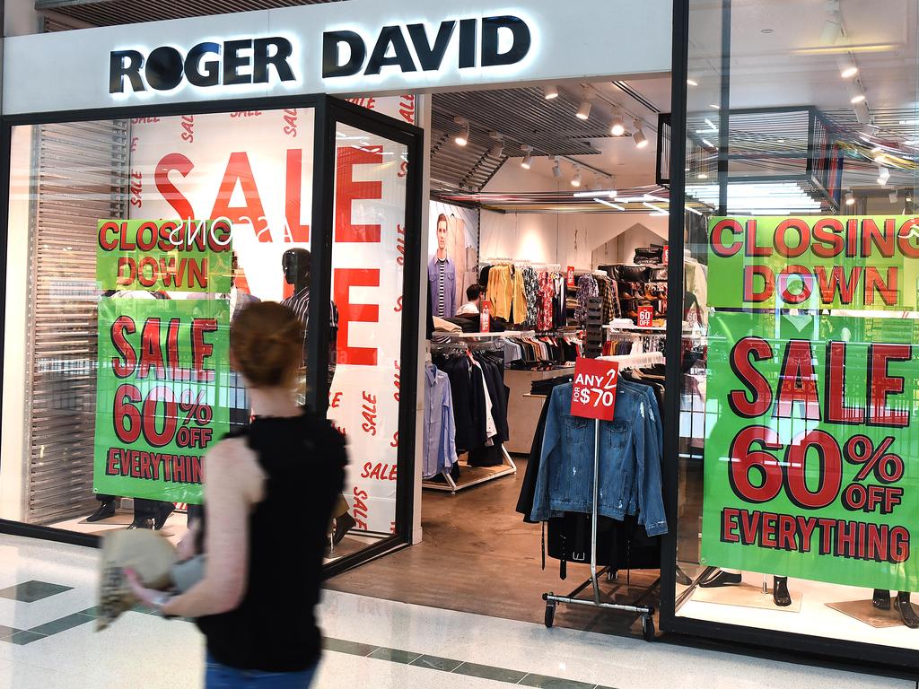 Roger David closed its last store in December 2, 2018. Picture, John Gass