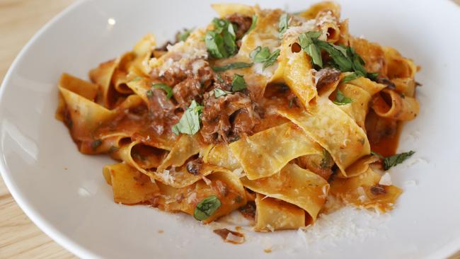 Pappardelle ossobuco rahul. Fellini Restaurant has opened on the Hobart waterfront. Picture: Nikki Davis-Jones