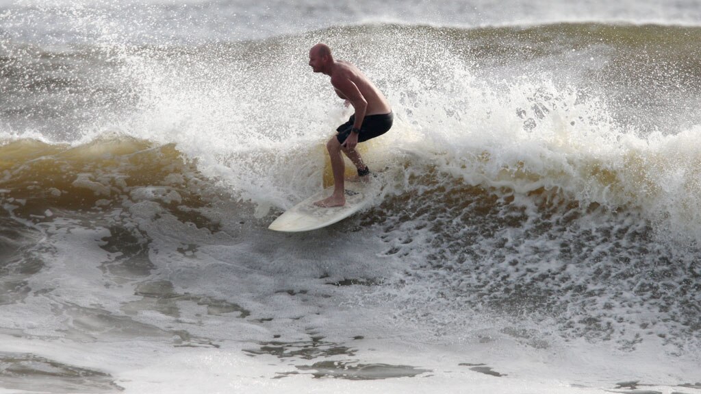 Alexandra Headland gets good lefts and rights for longboarders and shortbaorders alike. Picture: Nicholas Falconer