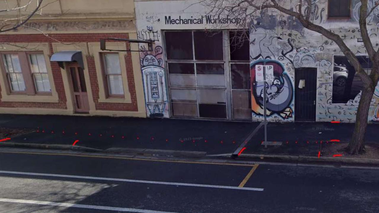 The site for the proposed 15-storey apartment building at 262-268 Waymouth St, Adelaide. Picture: URPS,